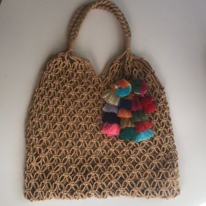 Net Shoulder Beach Sack used 1x in EUC